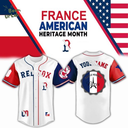 Boston Red Sox x France Heritage Month Edition-3D Baseball Jersey
