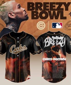 C Cubs x Chris Brown “Breezy Bowl XX Stadium World Tour” 2025 Jersey Editions Limited + Selling Out Fast