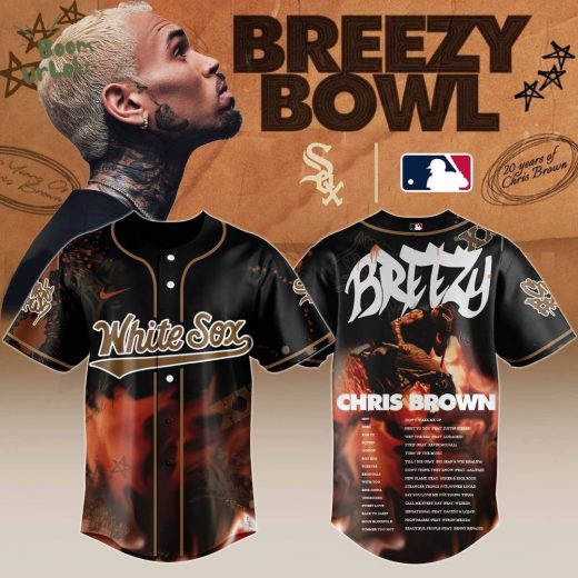 C W Sox x Chris Brown “Breezy Bowl XX Stadium World Tour” 2025 Jersey Editions Limited + Selling Out Fast