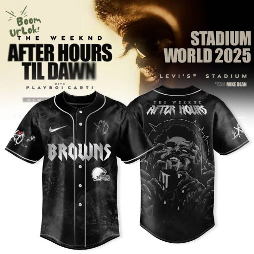 Cleveland Browns x After Hours Til Dawn 2025 – The Weeknd Jersey
