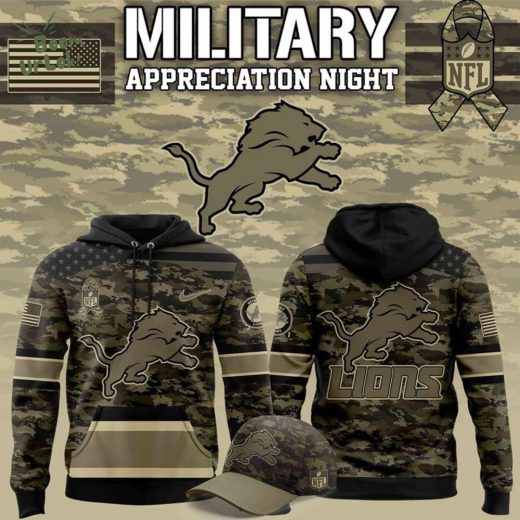 Detroit Lions x Military Appreciation Special Hoodie