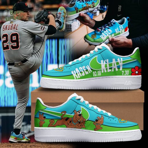 Detroit Tigers x Scooby-Doo Nike Air Force 1 Shoes