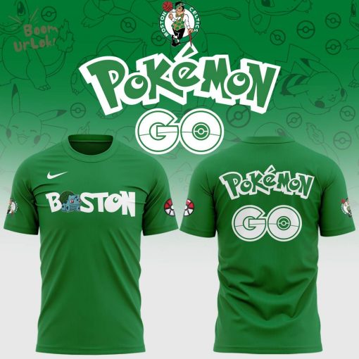 Exclusive Version Boston Celtics x Pokemon Tshirt 2025