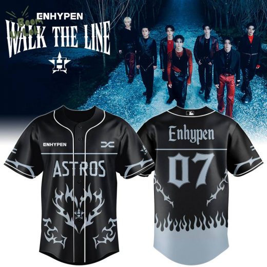 Houston Astros x Enhypen Walk The Line Tour 2025 Jersey Editions Limited