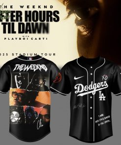 LA Dodgers x The Weeknd After Hours Till Dawn Tour Jersey 2025