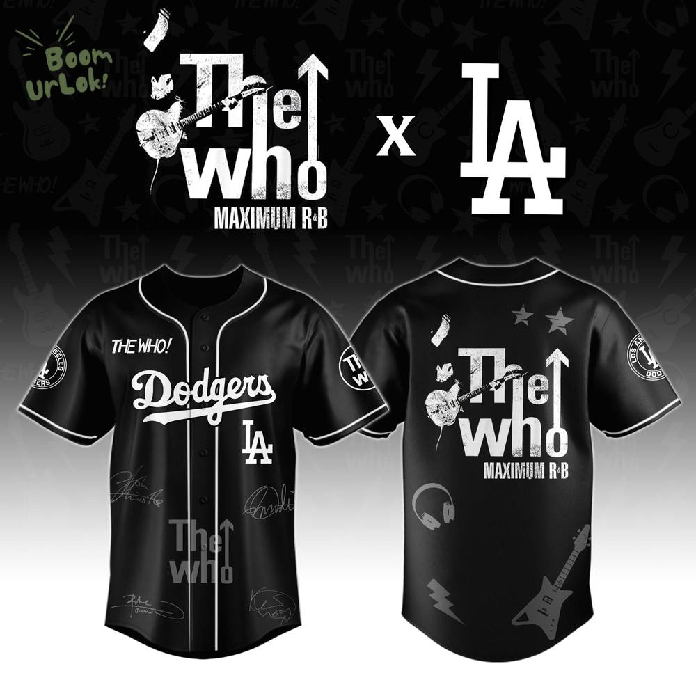 LA Dodgers x The Who ” The Song Is Over ” North American Farewell Tour Jersey LA Dodgers x The Who ” The Song Is Over ” North American Farewell Tour Jersey