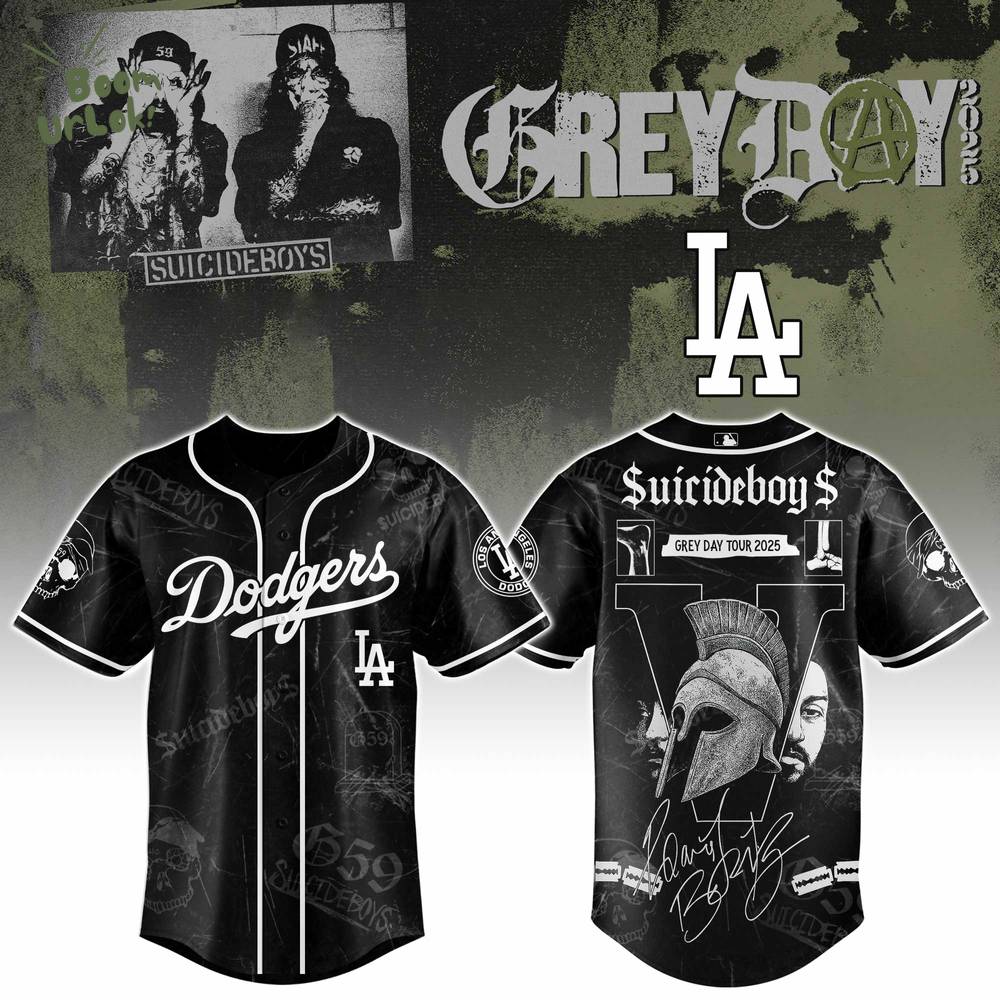 LA Dodgers x $uicideboy$ Baseball Jersey 2025 Limited Edition LA Dodgers x $uicideboy$ Baseball Jersey 2025 Limited Edition