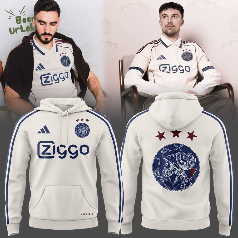 Limited Edition AFC Ajax De rest is geschiedenis. Ajax 3e 2025/26 Hoodie Limited Edition AFC Ajax De rest is geschiedenis. Ajax 3e 2025/26 Hoodie