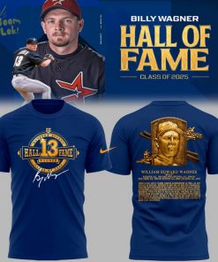 Limited Edition Astros Baseball Billy Wagner Hall Of Fame TShirt