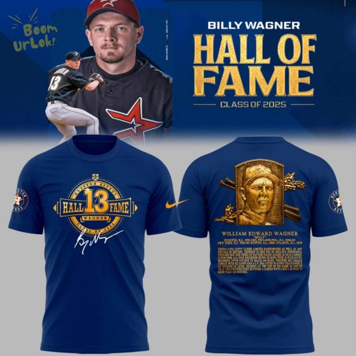 Limited Edition Astros Baseball Billy Wagner Hall Of Fame TShirt