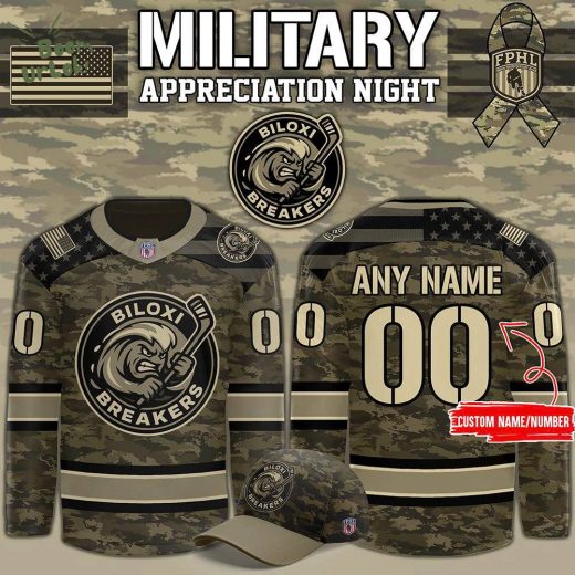 Limited Edition Biloxi Breakers x Military Night 2025