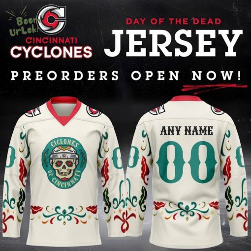 Limited Edition Cincinnati Cyclones X Day of the Dead 2025 Jersey