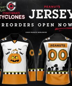 Limited Edition Cincinnati Cyclones X Peanuts 2025 Jersey