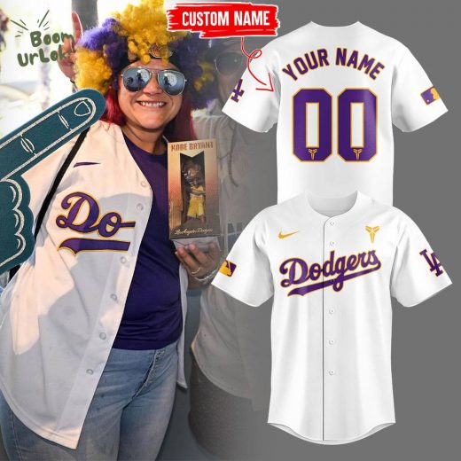 Limited Edition Dodgers Baseball Celebrating Kobe’s bobblehead night at Dodger Stadium W Custom Jersey
