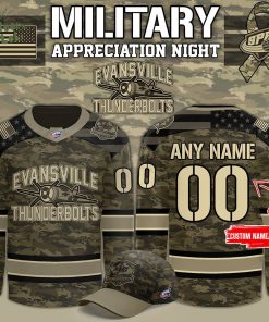 Limited Edition Evansville Thunderbolts x Military Night 2025