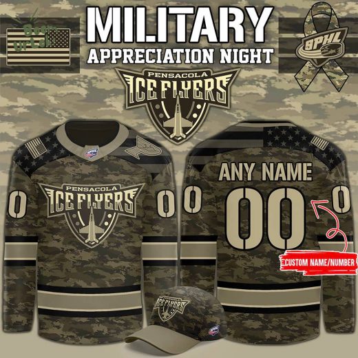 Limited Edition Pensacola Ice Flyers x Military Night 2025