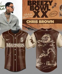 Limited Edition S.Mariners Chris Brown Breezy Bowl XX Signature Jersey