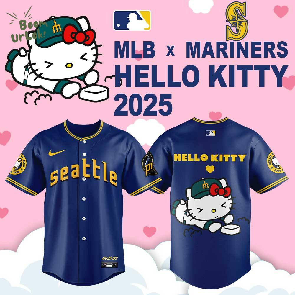 Limited Edition S.Mariners x Hello Kitty 2025 City Connect Jersey Limited Edition S.Mariners x Hello Kitty 2025 City Connect Jersey
