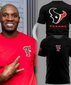 Limited Edition Texans Football T logo Black TShirt