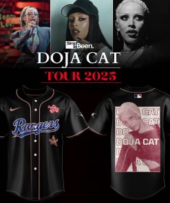 Limited Edition Texas Rangers x Doja Cat Tour Baseball Jersey 2025