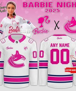 Limited Edition Vancouver Canucks x Barbie Night Jersey 2025