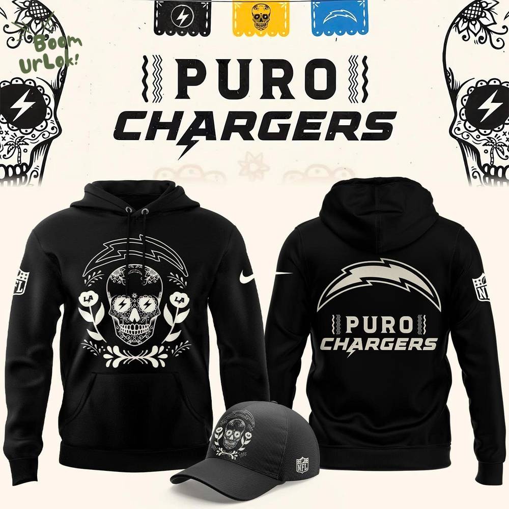 Limited Los Angeles Chargers '' Puro chargers '' 2025 Hoodie Limited Los Angeles Chargers '' Puro chargers '' 2025 Hoodie