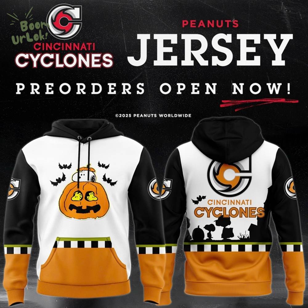 Limited editions Cincinnati Cyclones x Peanuts Day 2025 Hoodie Limited editions Cincinnati Cyclones x Peanuts Day 2025 Hoodie