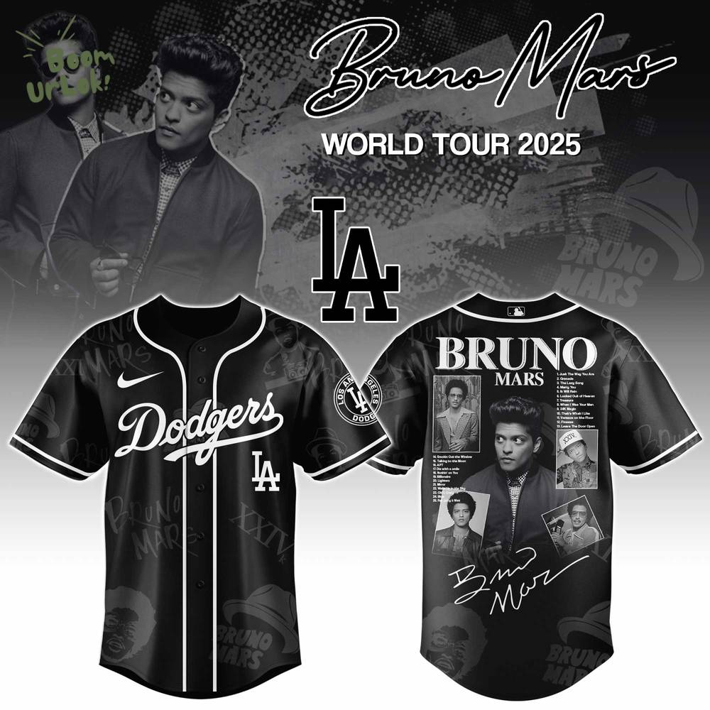 Los Angeles Dodgers x Bruno Mars at Park MGM 2025 Jersey Editions Limited Los Angeles Dodgers x Bruno Mars at Park MGM 2025 Jersey Editions Limited