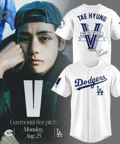 Los Angeles Dodgers x Tae-Hyung White Jersey