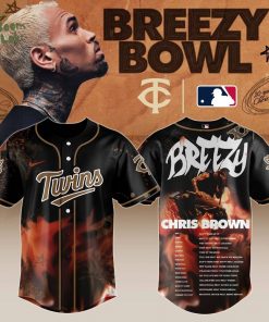 M Twins x Chris Brown “Breezy Bowl XX Stadium World Tour” 2025 Jersey Editions Limited + Selling Out Fast
