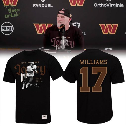 Men’s Doug Williams Black Washington Commanders Legacy Graphic T-Shirt