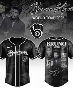 Milwaukee Brewers x Bruno Mars at Park MGM 2025 Jersey Editions Limited