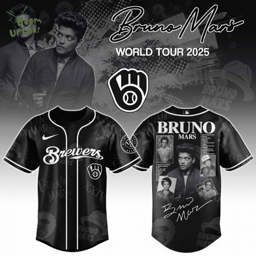 Milwaukee Brewers x Bruno Mars at Park MGM 2025 Jersey Editions Limited