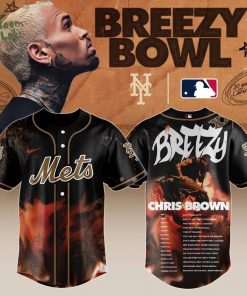 N Y Mets x Chris Brown “Breezy Bowl XX Stadium World Tour” 2025 Jersey Editions Limited + Selling Out Fast