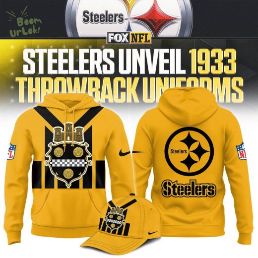 P.Steelers Throwback Jersey Design Limited Hoodie