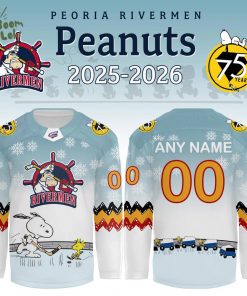 Peoria Rivermen x Peanuts Night 2025 Limited Jerseys