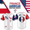Houston Astros x France Heritage Month Edition-3D Baseball Jersey
