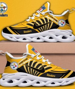 Pittsburgh Steelers Max Soul Shoes Custom Name Football Shoes