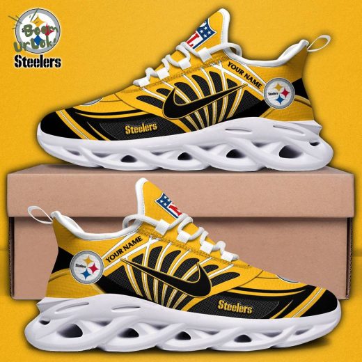 Pittsburgh Steelers Max Soul Shoes Custom Name Football Shoes
