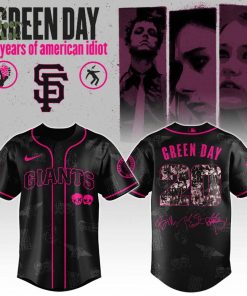SF Giants x Green Day 20th Anniversary Jersey 2025 Editions Limited