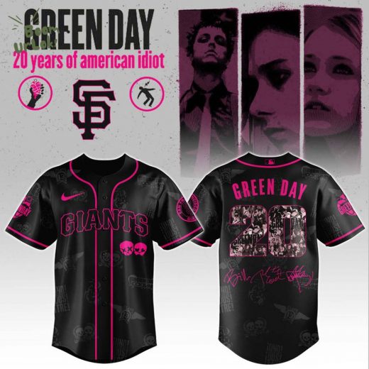 SF Giants x Green Day 20th Anniversary Jersey 2025 Editions Limited