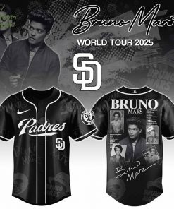 San Diego Padres x Bruno Mars at Park MGM 2025 Jersey Editions Limited