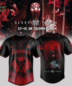Seattle Mariners x Sleep Token: Even in Arcadia Tour Merch Black Jersey