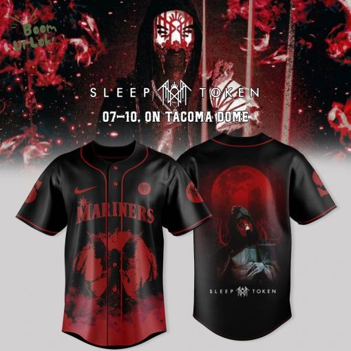 Seattle Mariners x Sleep Token: Even in Arcadia Tour Merch Black Jersey
