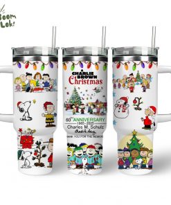 Snoopy Tumbler – Snoopy and Friends – A CHARLIE BROWN CHRISTMAS 60 ANNIVERSARY-40oz Tumbler