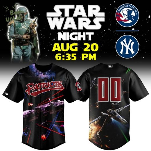 Somerset Patriots 2025 Star Wars Night Jerseys