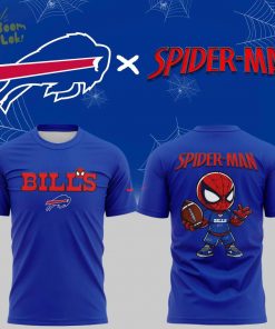 Special New Spider-Man x Buffalo Bills Logo T-Shirt