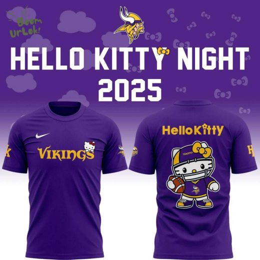 Special New Vikings x Hello Kitty Tshirt 2025