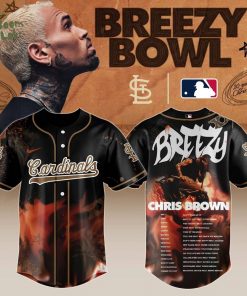 St.L Cardinals x Chris Brown “Breezy Bowl XX Stadium World Tour” 2025 Jersey Editions Limited + Selling Out Fast