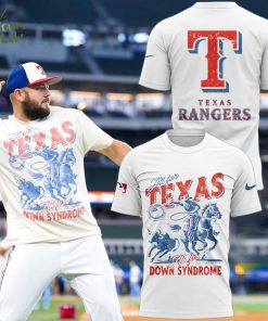 Texas Rangers Foundation on Down syndrome Awareness Day T-Shirt 2025